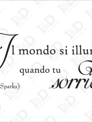 Nicholas Sparks-Quando tu sorridi-adesivo murale