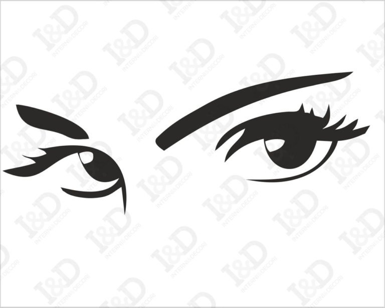 Adesivo da parete occhi donna "SGUARDO SENSUALE"