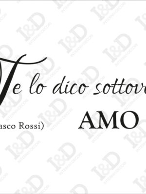 Vasco Rossi-E…Amo te!-adesivo murale