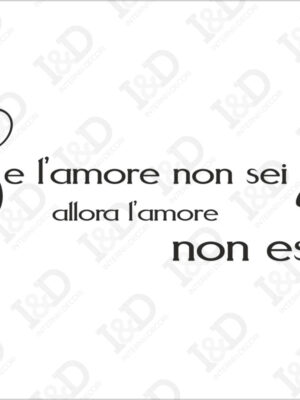 Se l’amore non sei tu-adesivo murale