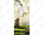 Decorazione porta benessere "ORCHIDEA E BAMBOO"
