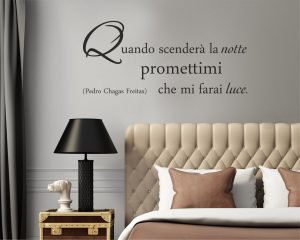 Adesivo murale-quando scenderà la notte