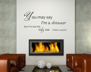 Adesivo murale-John Lennon - Imagine