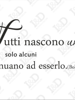 Adesivo murale-Bob Marley-tutti nascono unici