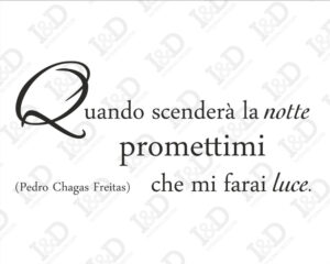 Quando scenderà la notte-adesivo murale