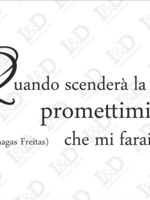 Quando scenderà la notte-adesivo murale