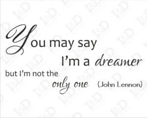 John Lennon – Imagine-adesivo murale