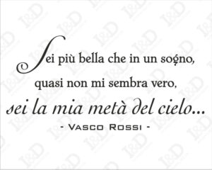 Vasco Rossi-Accidenti come sei bella-adesivo murale