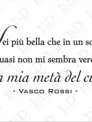 Vasco Rossi-Accidenti come sei bella-adesivo murale