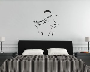 Adesivo murale-donna di stile