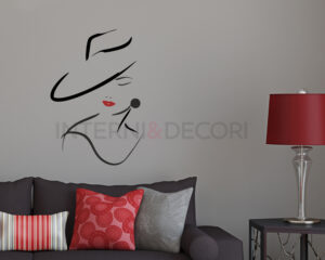 Adesivo da parete donna "BELLEZZA CLASSICA"