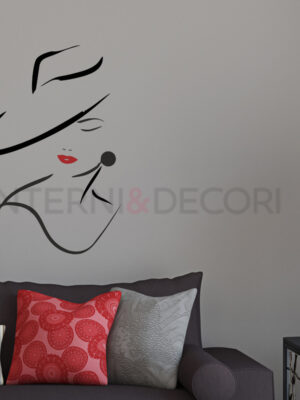 Adesivo da parete donna "BELLEZZA CLASSICA"