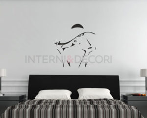 Adesivo murale bellezza-donna di stile