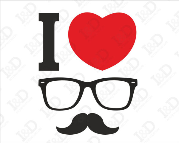 Adesivo per vetrine festa del papà "TI VOGLIO BENE" - Vetrofania