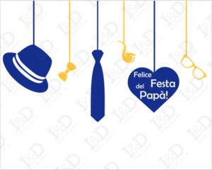 Adesivo per vetrine-felice festa del papà!