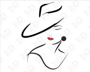 Adesivo murale donna-bellezza classica-adesivo da parete