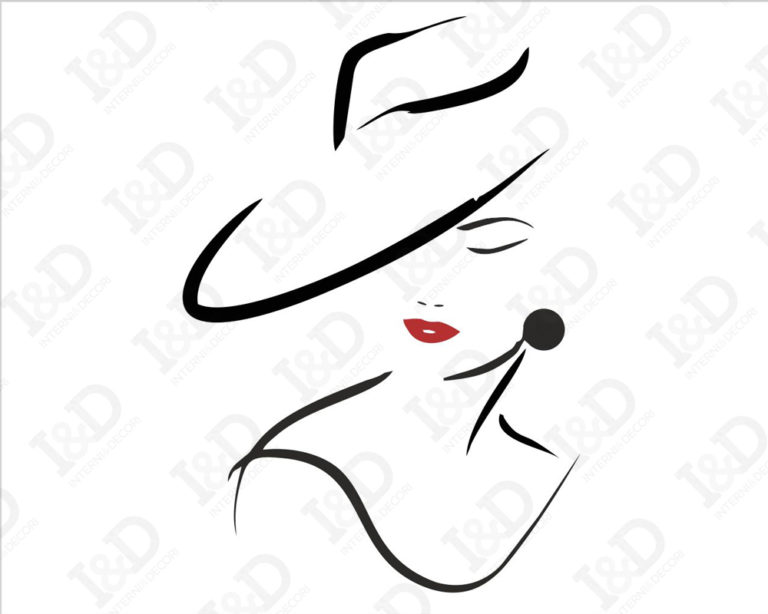 Adesivo da parete donna "BELLEZZA CLASSICA"