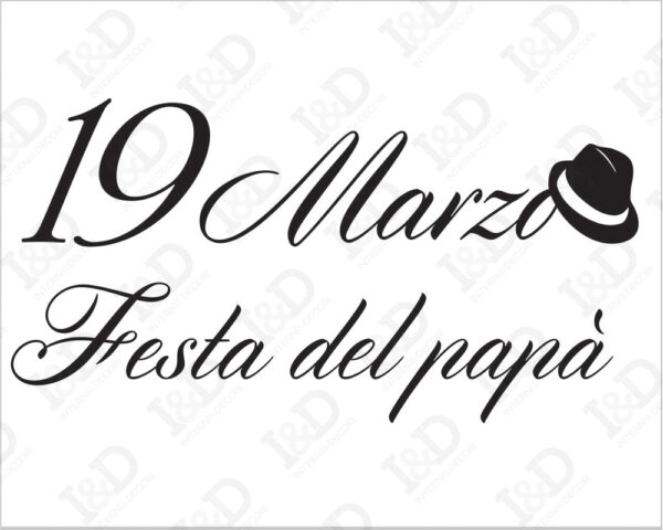 Adesivo per vetrine "FESTA DEL PAPÀ" - Vetrofania