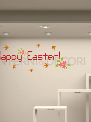 Adesivo per vetrine "PRIMAVERA DI PASQUA" - Vetrofania