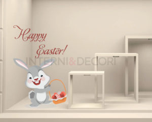 Adesivo per vetrine-sweet easter bunny