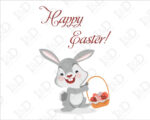 Adesivo per vetrine Pasqua "SWEET EASTER BUNNY" - Vetrofania