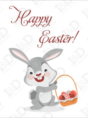 Adesivo per vetrine-sweet easter bunny