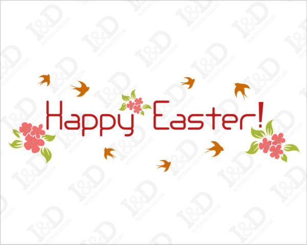 Adesivo per vetrine "PRIMAVERA DI PASQUA" - Vetrofania