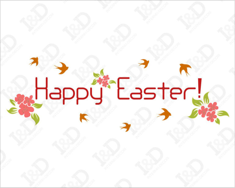 Adesivo per vetrine "PRIMAVERA DI PASQUA" - Vetrofania