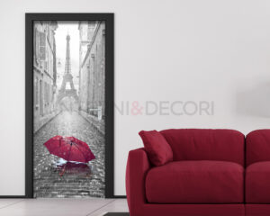 Rivestimento porta Parigi "PASSEGGIATA IN CITTÀ"