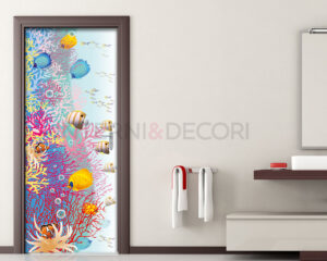 Decoro porta mare "TRA PESCI TROPICALI"