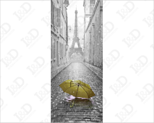 Rivestimento porta Parigi "PASSEGGIATA IN CITTÀ"