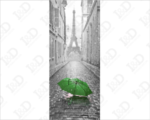 Rivestimento porta Parigi "PASSEGGIATA IN CITTÀ"