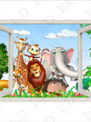 Benvenuti nella foresta-finestra illusione