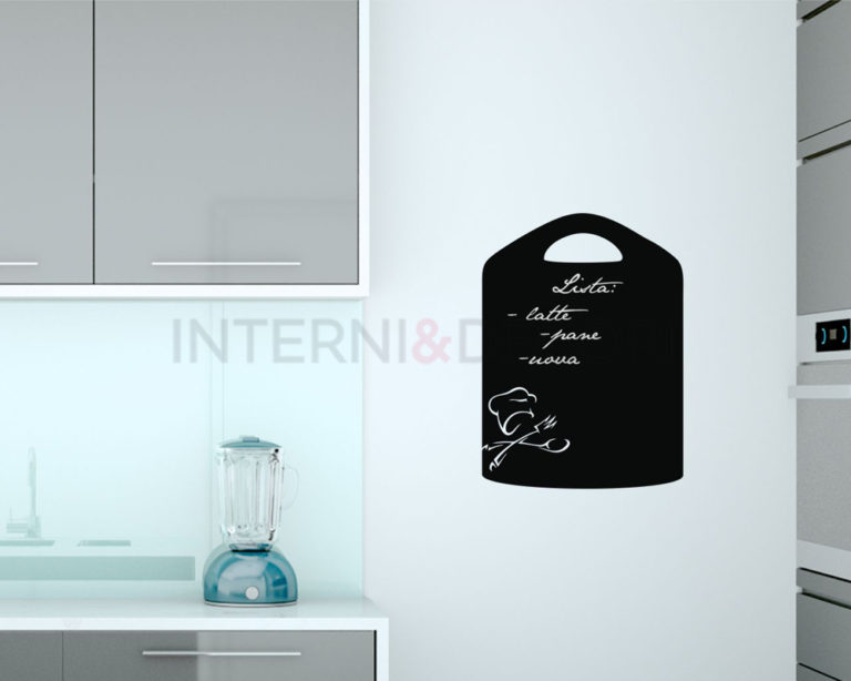 Adesivo lavagna da muro "TAGLIERE MEMO" - Lavagna adesiva