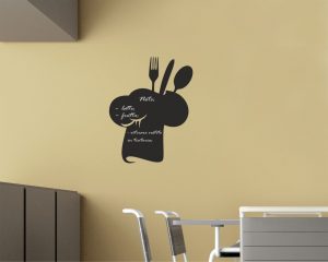 Lavagna adesiva-cappello da chef