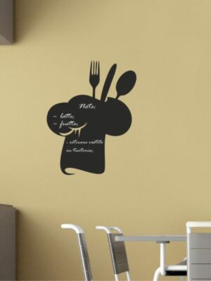 Adesivo lavagna da muro "CAPPELLO DA CHEF" - Lavagna adesiva