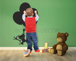 Adesivo lavagna rana "VOLANDO NEL CIELO" - Lavagna adesiva