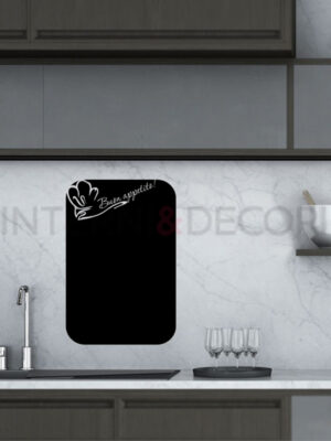 Adesivo lavagna da muro "BUON APPETITO DALLO CHEF" - Lavagna adesiva