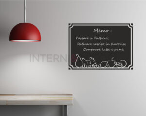 Adesivo lavagna da muro "TAGLIERE CON FRUTTA" - Lavagna adesiva