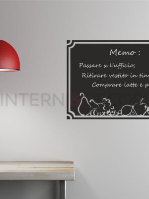 Adesivo lavagna da muro "TAGLIERE CON FRUTTA" - Lavagna adesiva