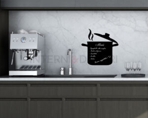 Adesivo lavagna "COSA BOLLE IN PENTOLA?" - Lavagna adesiva