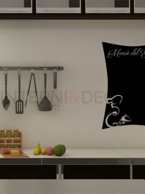 Adesivo lavagna da muro "MENU' DEL GIORNO" - Lavagna adesiva