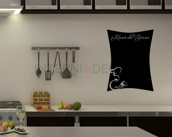 Adesivo lavagna da muro "MENU' DEL GIORNO" - Lavagna adesiva