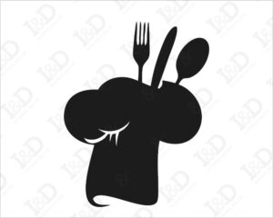 Lavagna adesiva-cappello da chef