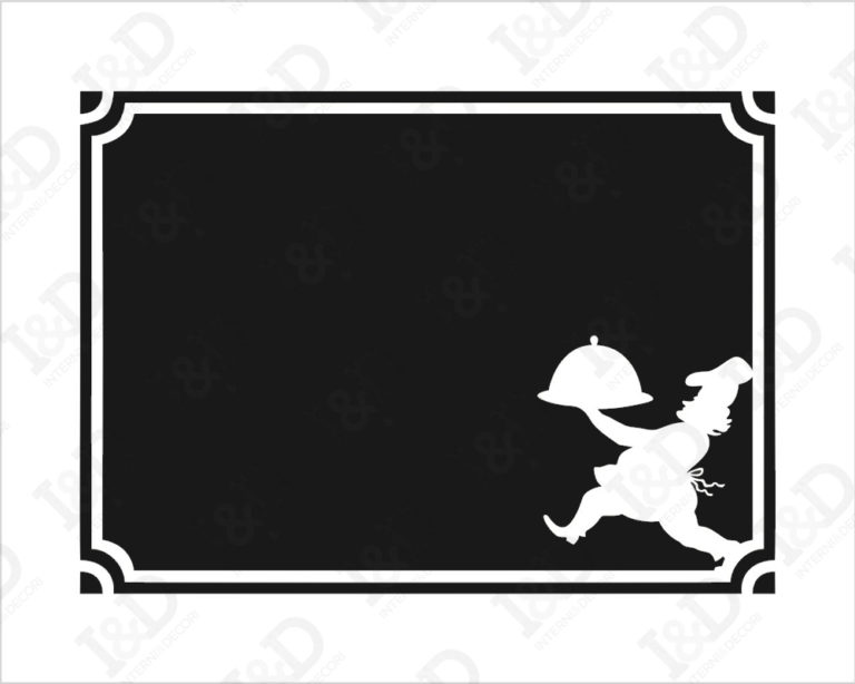 Adesivo lavagna da muro "SCELTO DALLO CHEF" - Lavagna adesiva