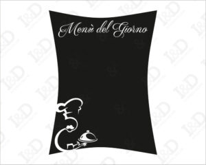 Menù del giorno-lavagna adesiva