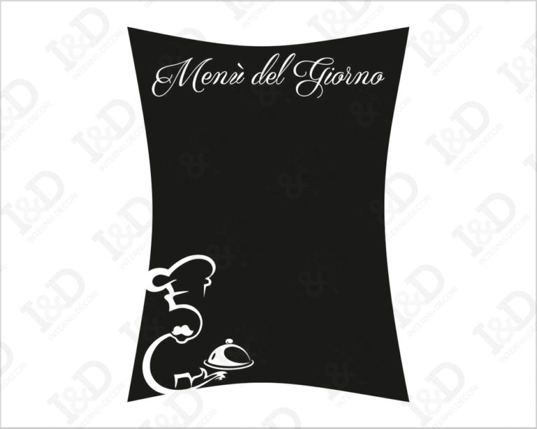 Adesivo lavagna da muro "MENU' DEL GIORNO" - Lavagna adesiva
