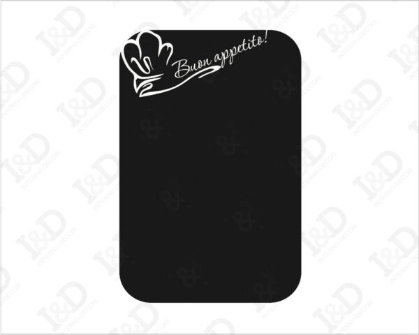 Adesivo lavagna da muro "BUON APPETITO DALLO CHEF" - Lavagna adesiva