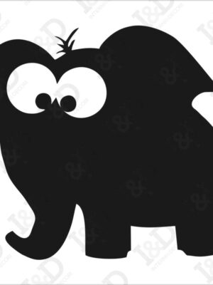 Simpatico elefante-lavagna adesiva