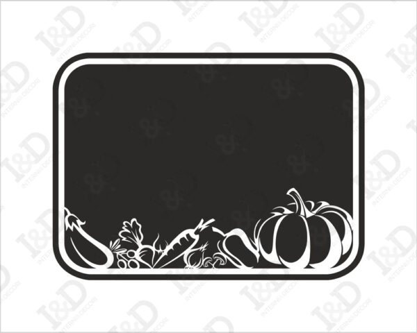 Adesivo lavagna da muro "VERDURE DI STAGIONE" - Lavagna adesiva